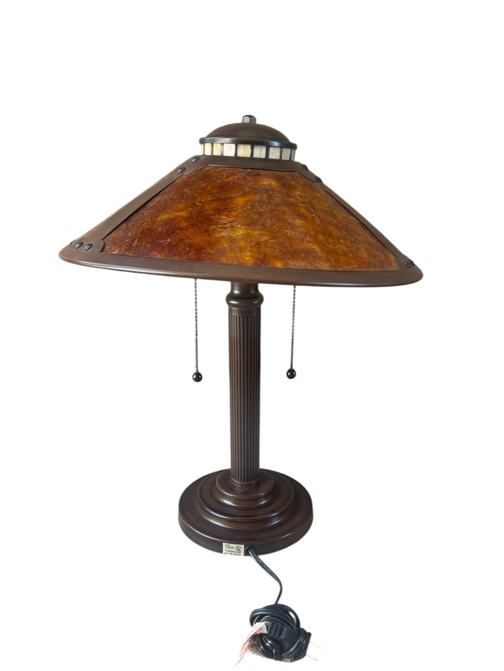 Robert Louis Tiffany Mica Mission Desk Lamp - Picture 4 of 6